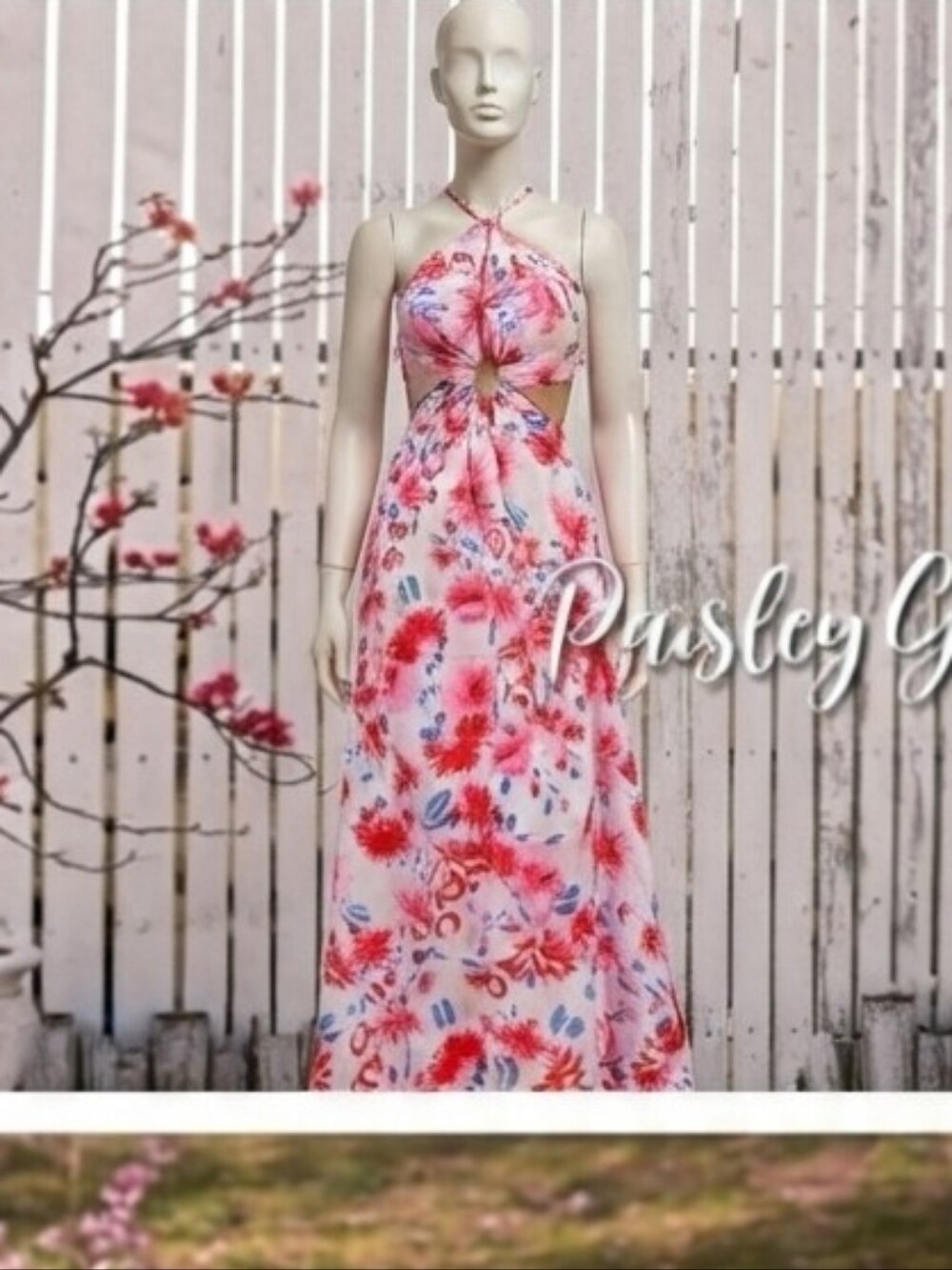 BACKLESS TIE BACK BOHO DRESS - Picture 15 of 15